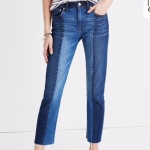 Madewell Two Toned Cruiser straight crops